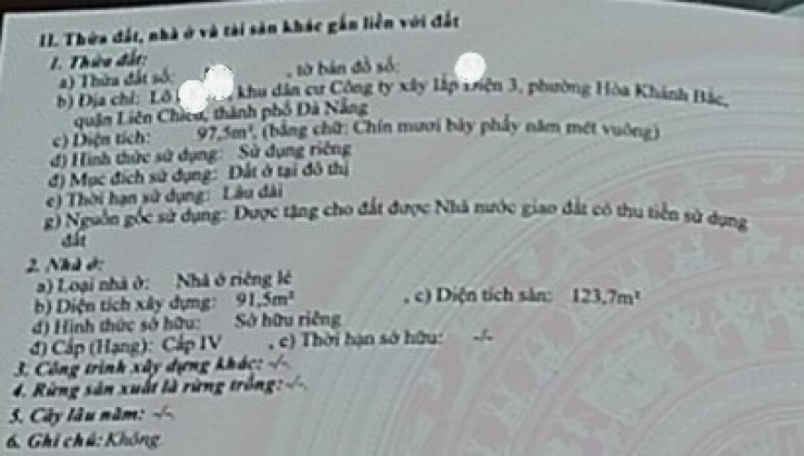 Bán dãy trọ đường Bàu Mạc 9 - Hòa Khánh Bắc - Liên Chiểu - Đà Nẵng